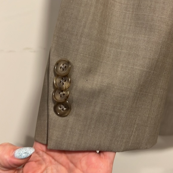 Vintage Oversized Blazer Tan MADE IN CANADA - Picture 14 of 15